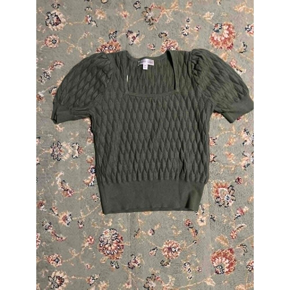 Catherine Malandrino Women's Puff Short Sleeve Pullover Sweater, size M